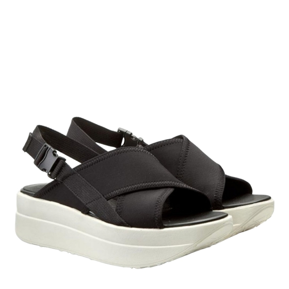 VAGABOND Daria Chunky Platform Sandals 37 Slingback Neoprene CrissCross 7 Wedges - Picture 2 of 13